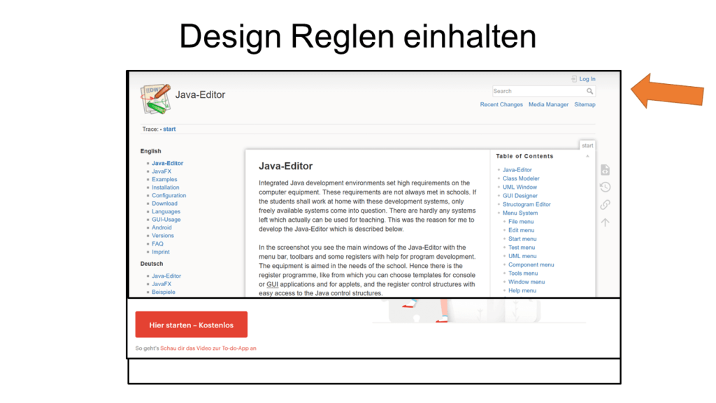 10 gutes Design Regeln