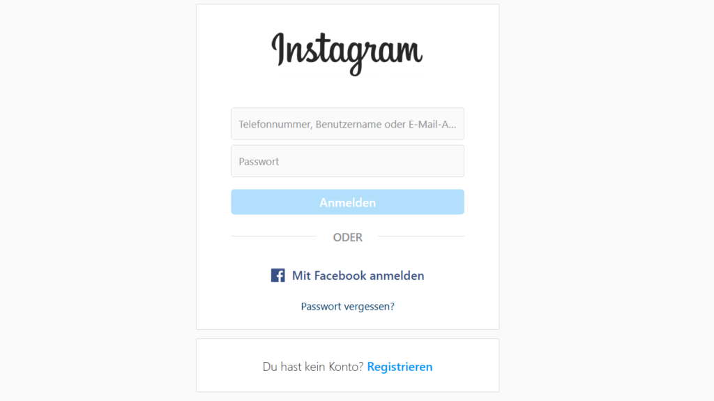 Instagram Account Hacken - Login