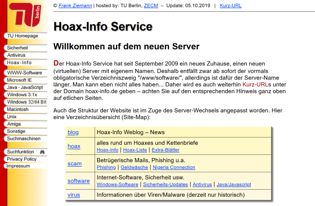04 TU Berlin mit Hoax Warnungen- Hoax Kettenbriefe Fake News erkennen Steffen Lippke Hacking Series