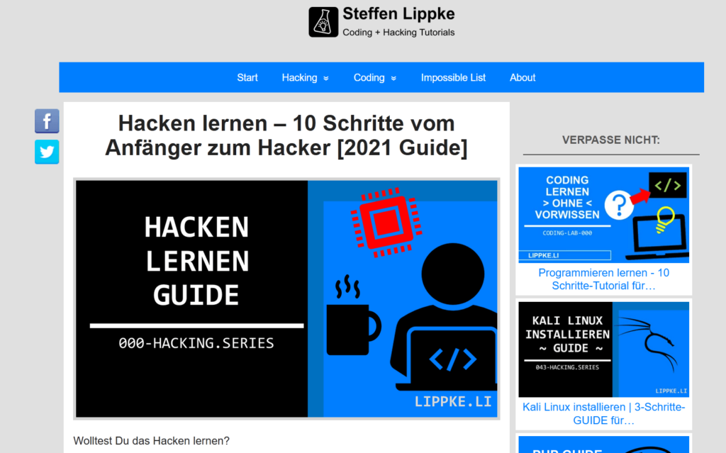 00 Hacking Tutorial - Ist Hacking legal Steffen Lippke Hacking Series