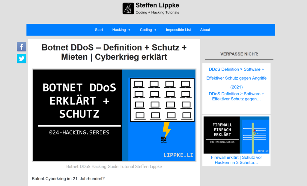 02 DDoS Angriffe - IoT Sicherheit erklärt Hacking Series Steffen Lippke