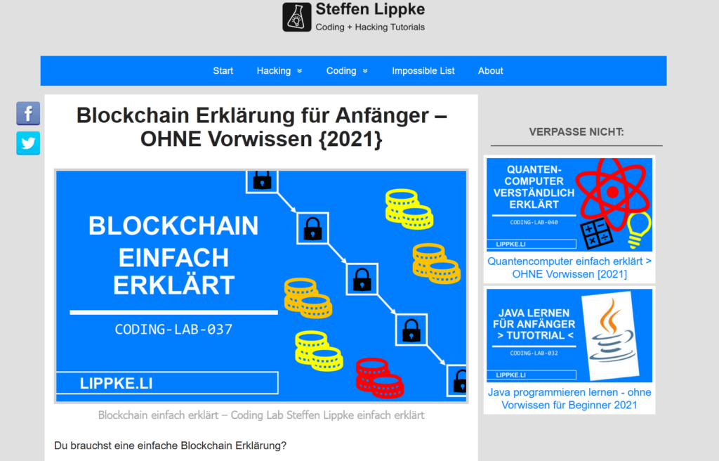 03 Blockchain - Was ist ein Hash Hacking Series Steffen Lippke