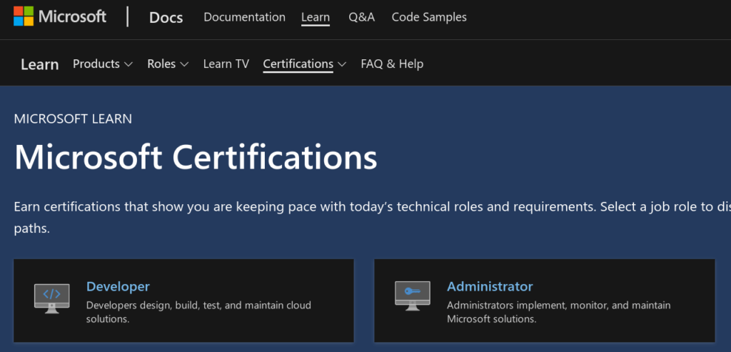 Microsoft Zertifikat