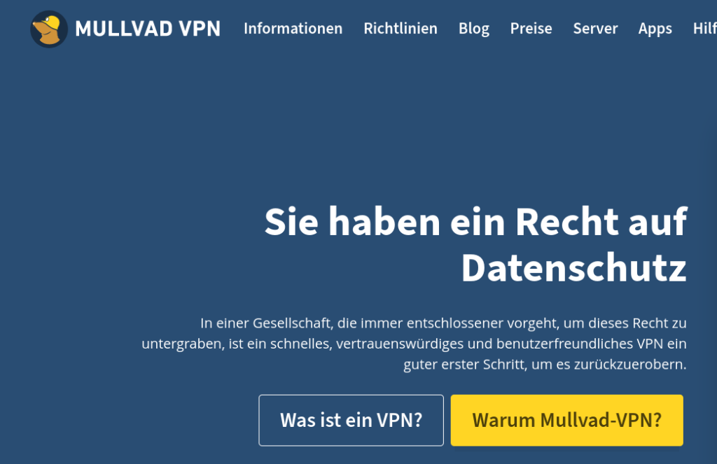 VPN auf anderen Servern