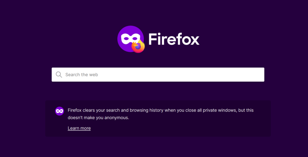 Firefox sagt, was Incognito wirklich bringt