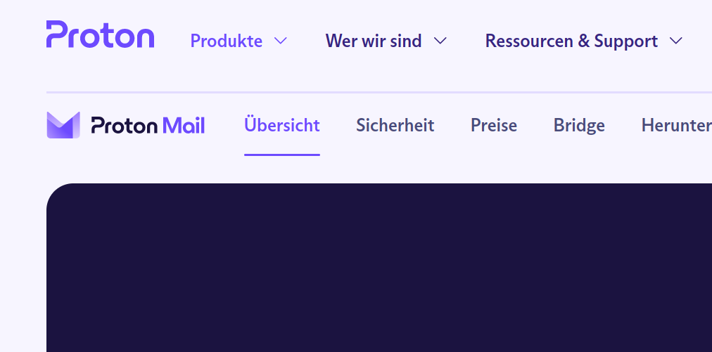 Protonmail ist belieber - aber max. Stufe 1